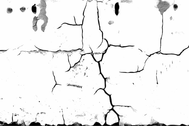 Cracks in a wall Vector grunge cracked texture background grunge design crack texture background