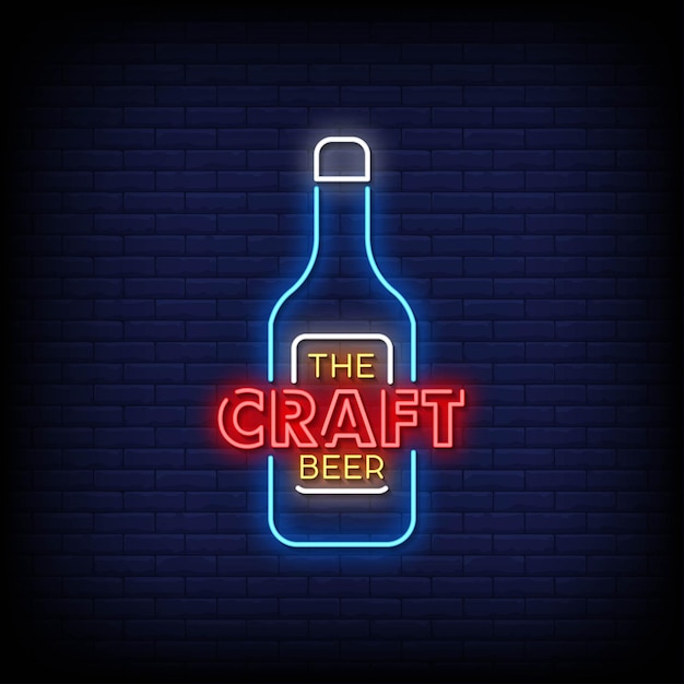 The Craft Beer Logo Neon Signs  