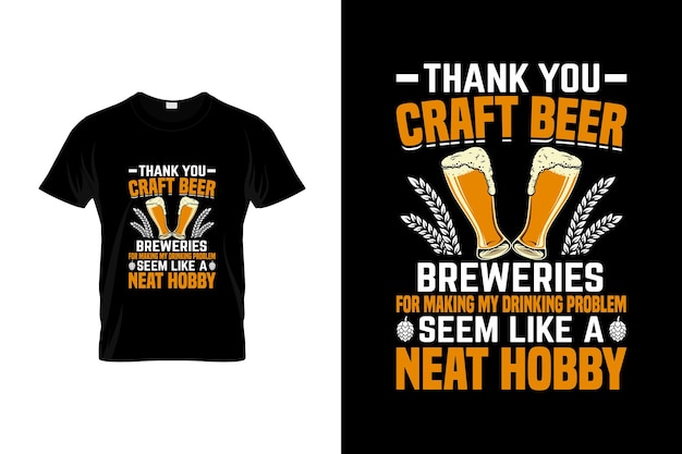 Craft beer TShirt Design or Craft beer poster Design Craft beer Quotes Craft beer Typography