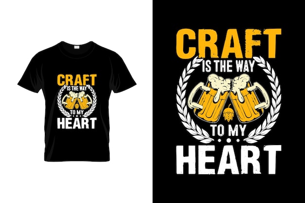 Craft beer TShirt Design or Craft beer poster Design Craft beer Quotes Craft beer Typography