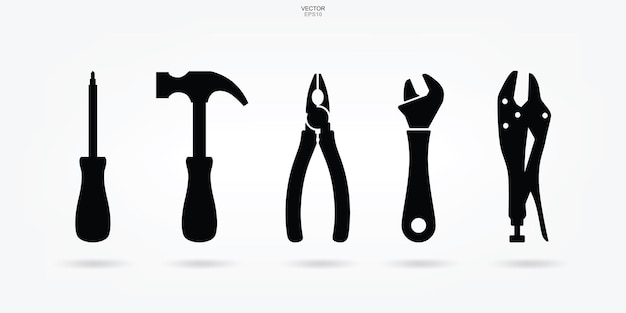 Craftsman tool icon. Technician tool sign and symbol. Vector illustration.