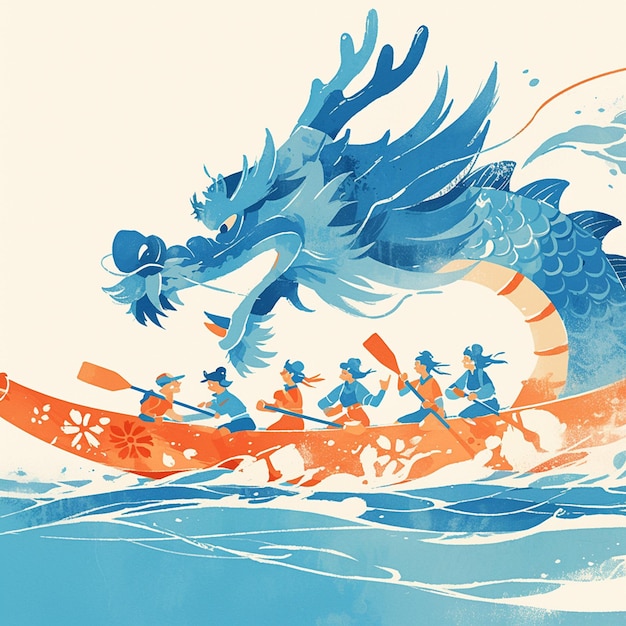 Craftsmen Create Colorful Dragon Boats for Races