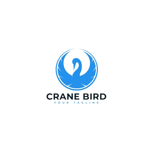 Crane bird logo