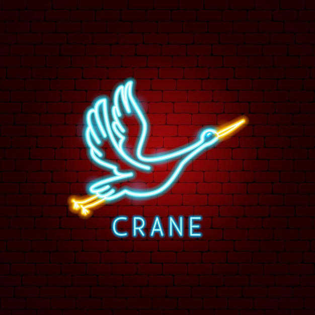 Crane Neon Label