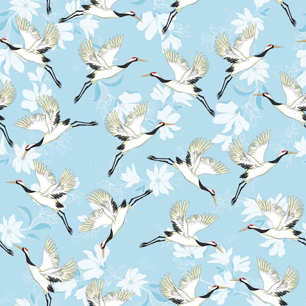 crane pattern vector