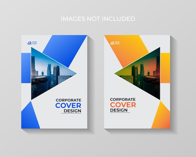 Crative book cover design template in a4 template design