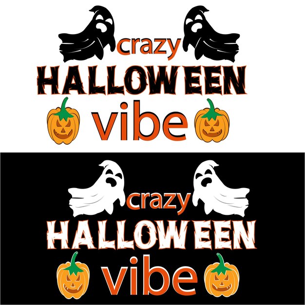 Vector crazy halloween vibe