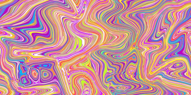 Crazy psychedelic seamless marble pattern with hallucination twists