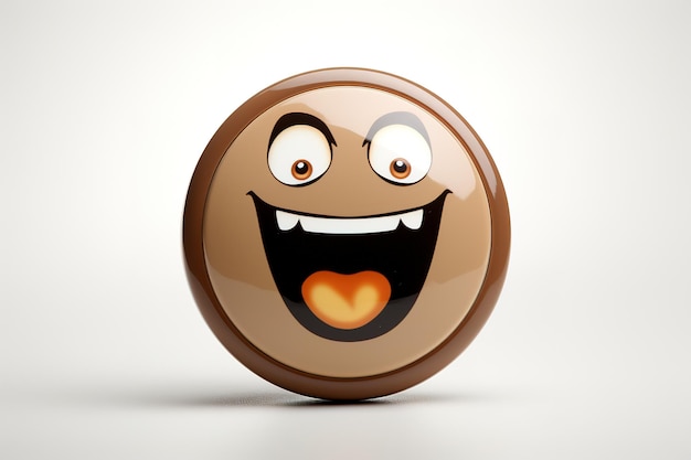 Crazy Stuck out tongue winking eye funny yellow emoticon smiling emoticon character design