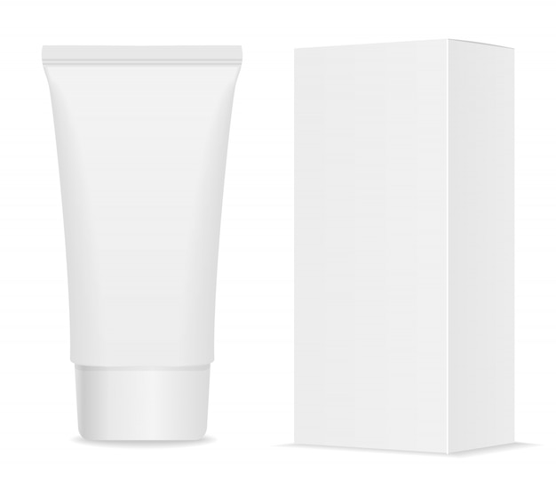 Cream tube and packaging.