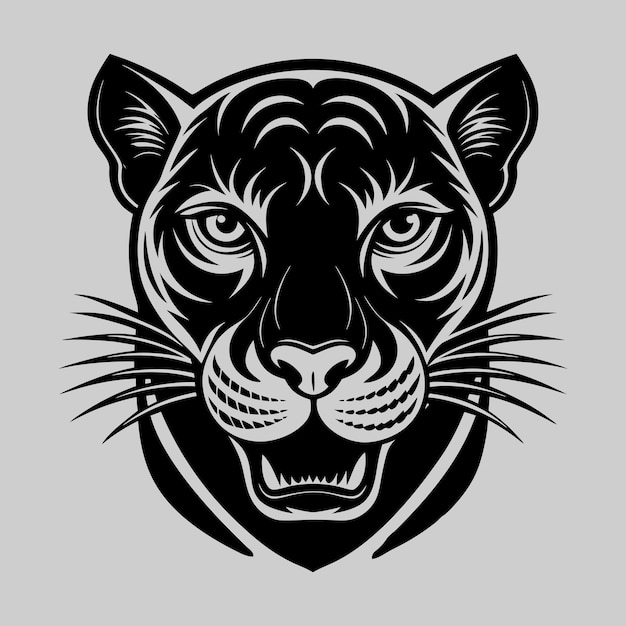 Create a african panther vector illustration design