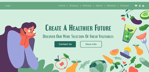 Create healthier future buy fresh vegetables