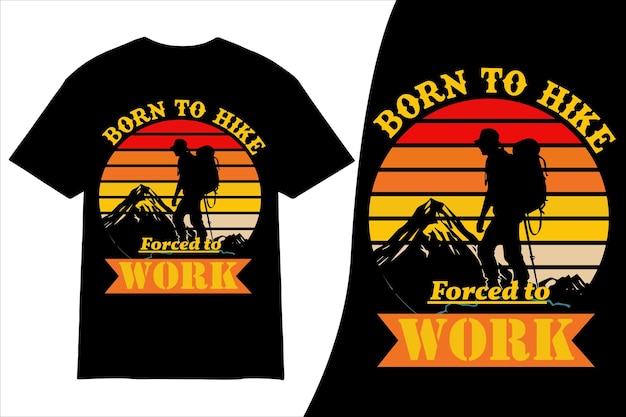 create hiking t shirt design hiking desine