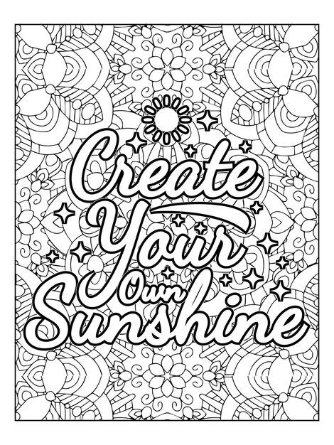 Vector create your own your sunshine by creating your sunshine