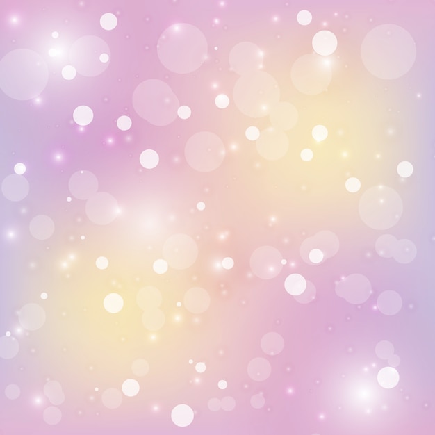 Created snow and bokeh abstract background