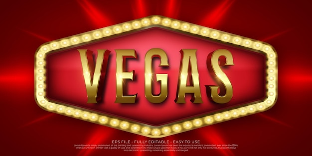 Creative 3d text vegas editable style effect template