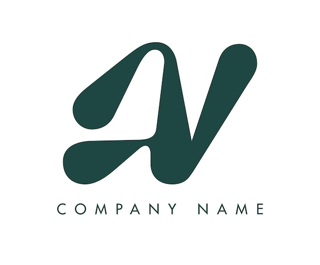 Creative Abstract Initial Letter AV Logo Design