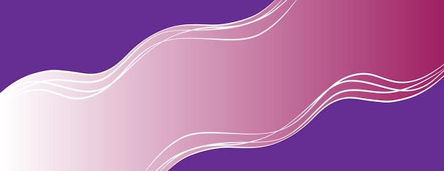 Creative Abstract Wave Flowing Banner Purple Background Design Vector Backdrop Design