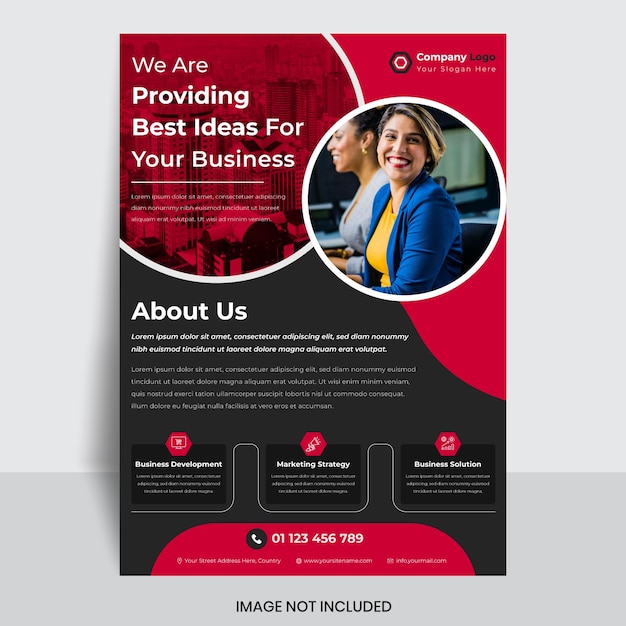 Creative agency and corporate business flyer design