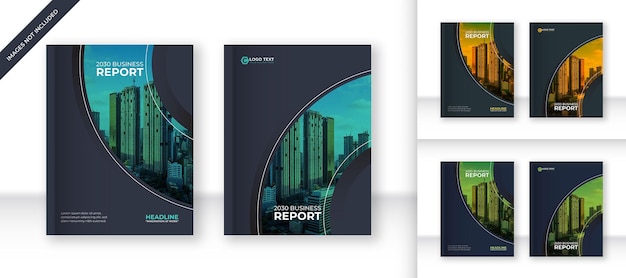 Creative Annual report and book cover design template