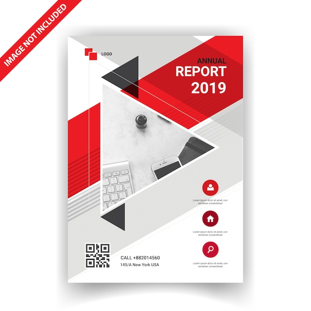 Creative annual report flyer template