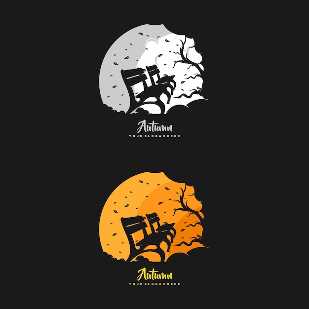 Creative Autumn design concepts illustrations vectors