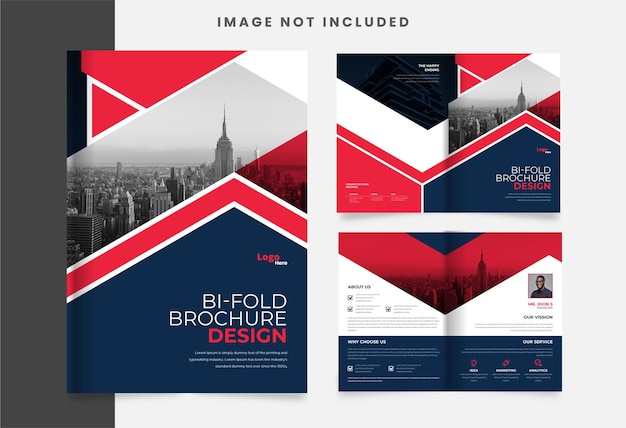 creative bifold Business brochure template design