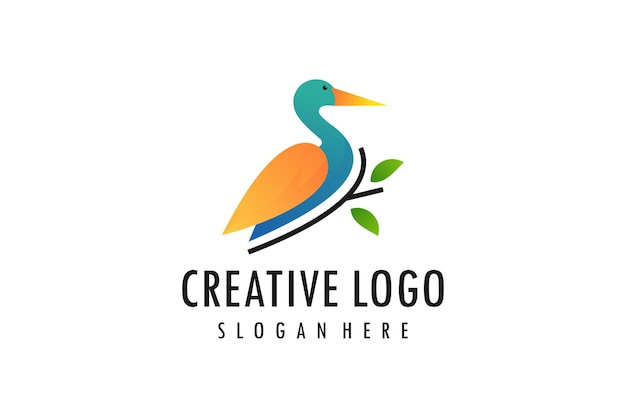 Creative bird logo vector graphics