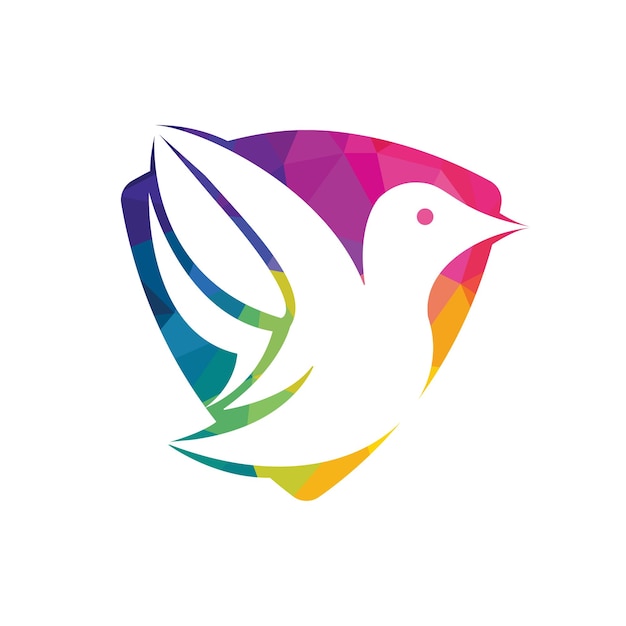 Creative bird vector logo design template