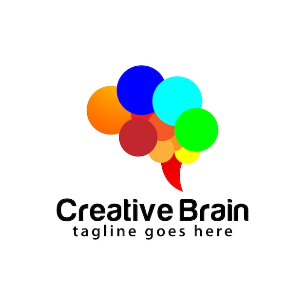 Creative Brain logo design template