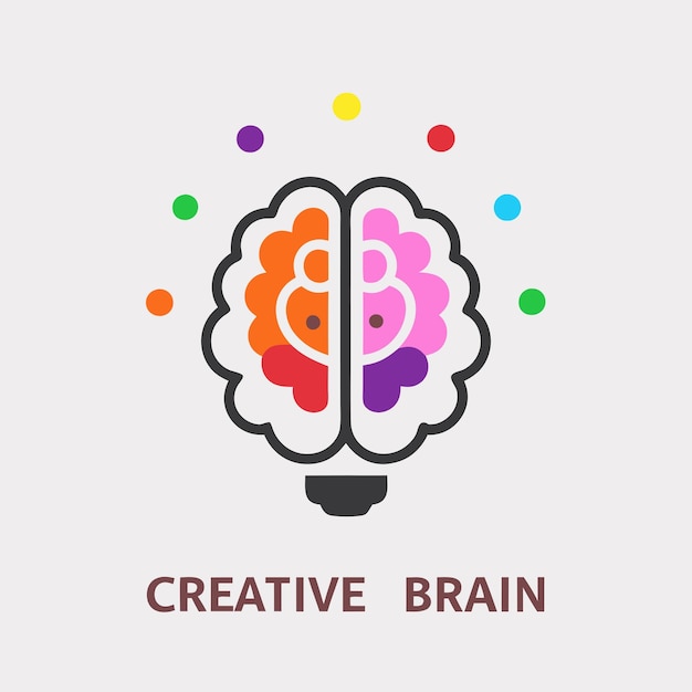 Creative Brain vector illustration