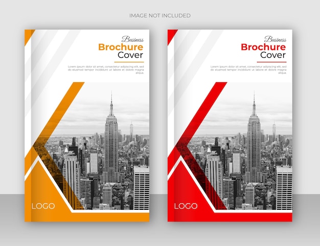 Creative brochure cover or annual report design template