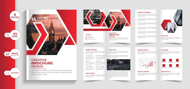 Creative brochure template design