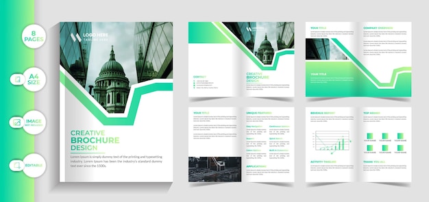 Creative brochure template design