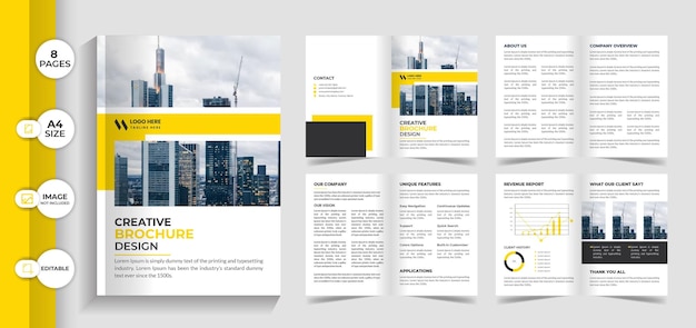 Creative brochure template design