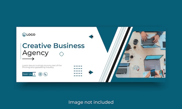 Creative business agency facebook cover template