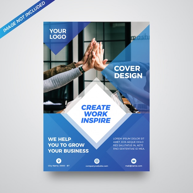 Creative business brochure cover design template