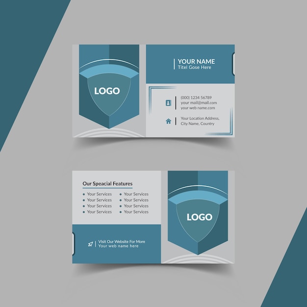 Creative business card design template editable modern business card design