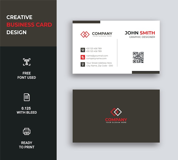 Creative Business Card Design Template Print Ready