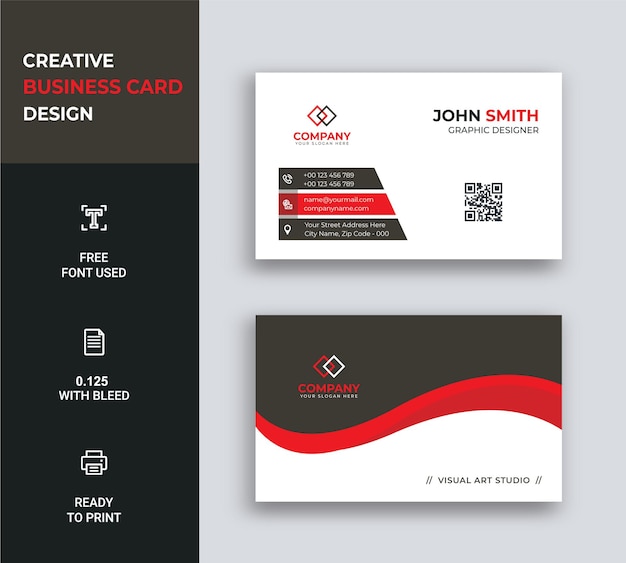 Creative Business Card Design Template Print Ready