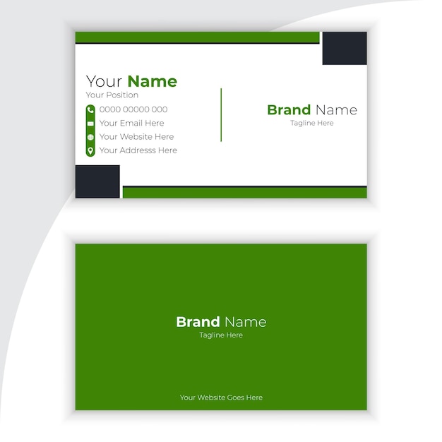 Vector creative business card design template