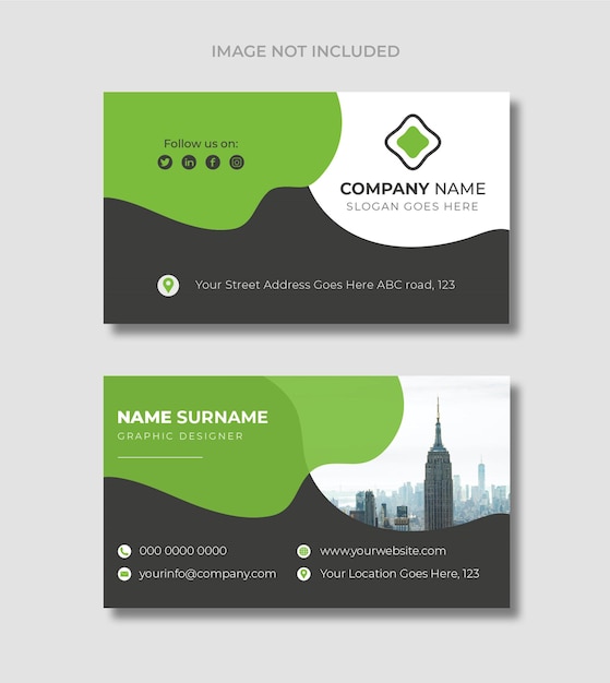 Creative business card design template