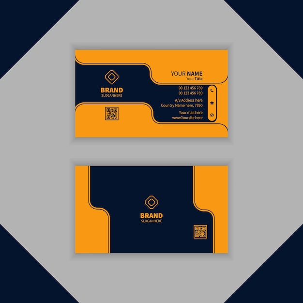 A creative business card design template