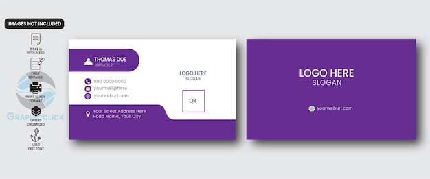 Creative business card design that is modern and clean