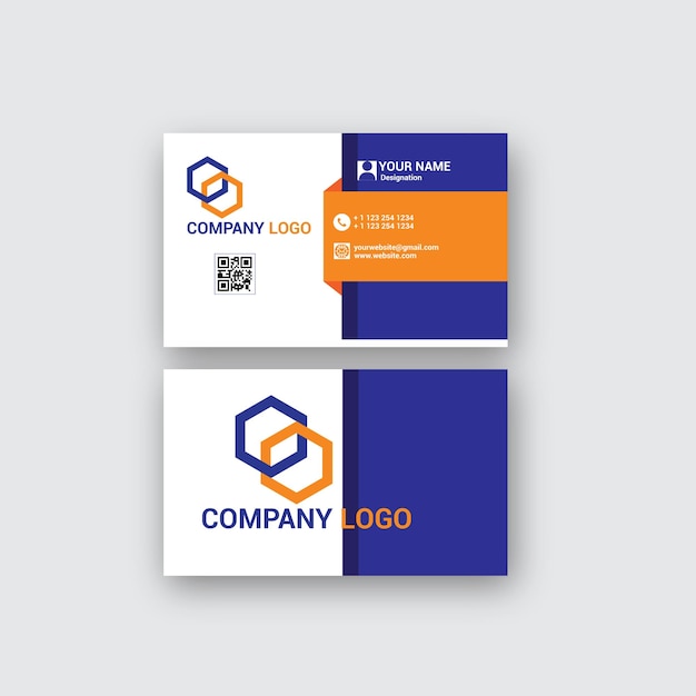 Creative Business card design with vector