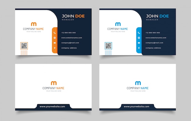 Creative business card set