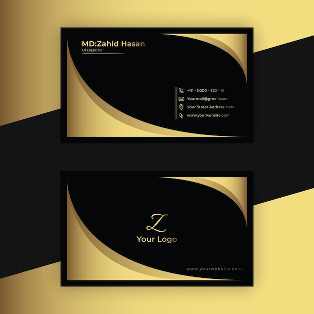 Vector creative business card template design creative card design