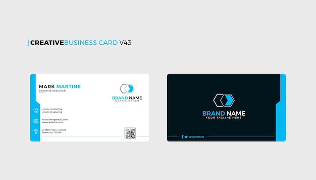 Creative Business Card Template v43