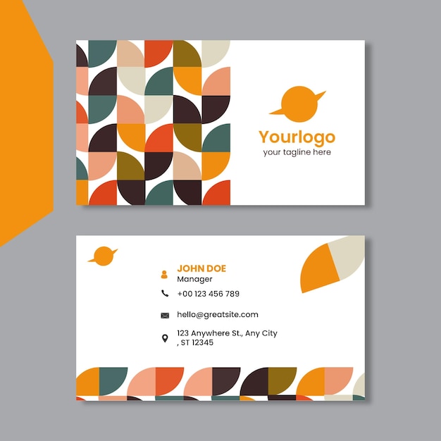 Creative Business Card And Visiting Card Vector Design Template