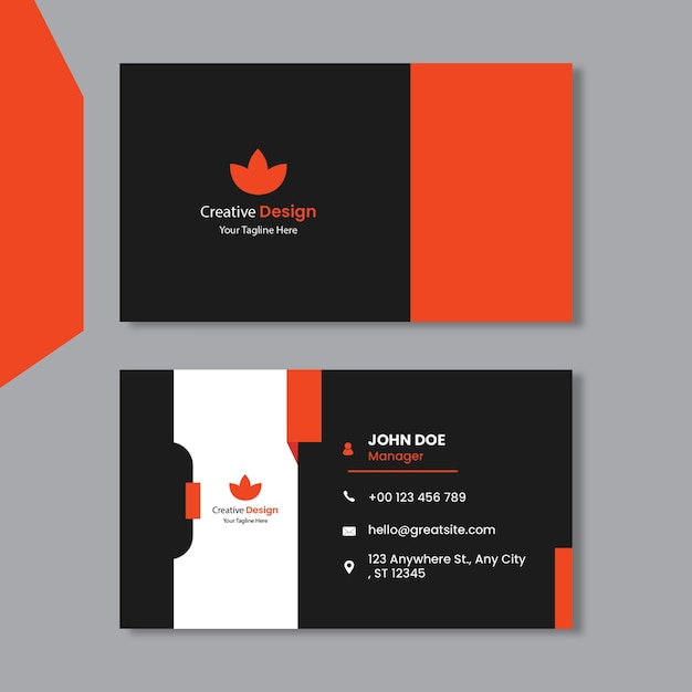 Creative Business Card And Visiting Card Vector Design Template